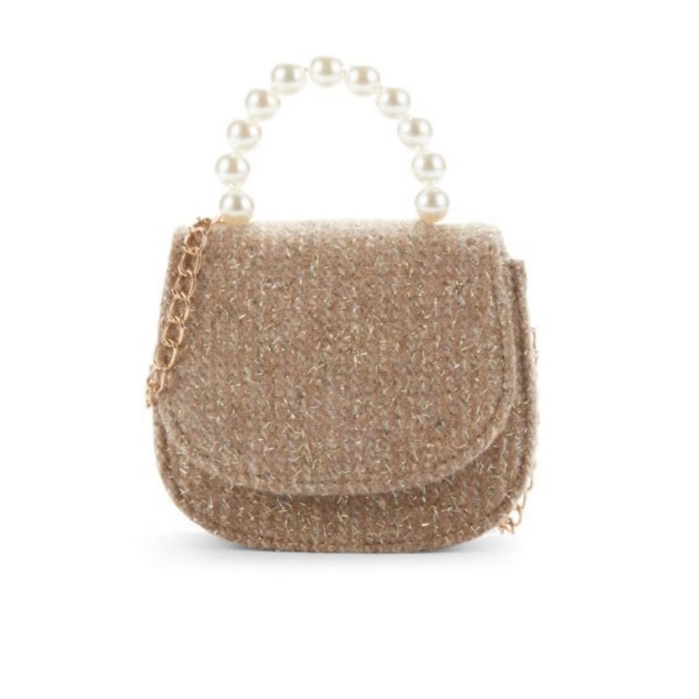 NEW Imoga Kids Tweed Chain Crossbody Bag